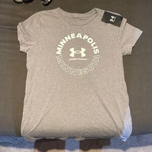 Under Armour Heather Gray Minneapolis Tee